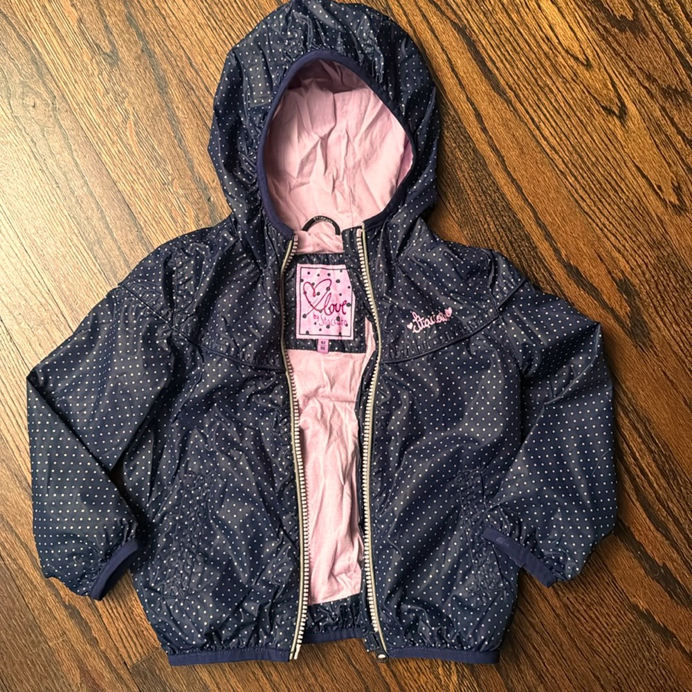 Swiss! 2T (92/98) Staccato navy blue and lavender windbreaker